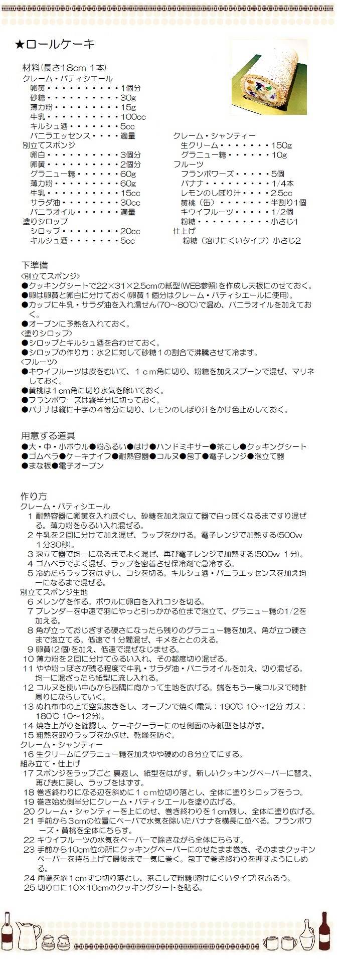 ロールケーキ