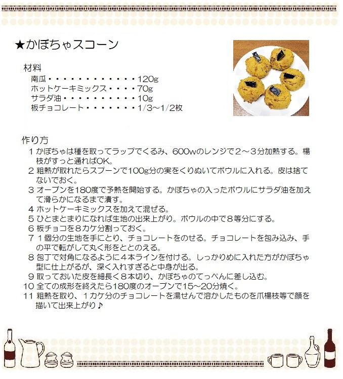 かぼちゃスコーン