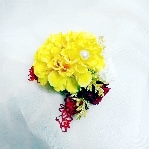 ピンクの薔薇のヘアアクセサリー