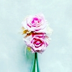 薔薇と紫陽花のコサージュ