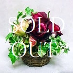 赤薔薇のラウンドアレンジ
